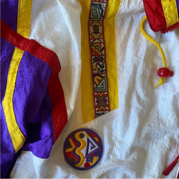 VTG River Edge Jacket RE Sport 80s 90s Windbreaker Crazy retro Petite Medium - Picture 5 of 11